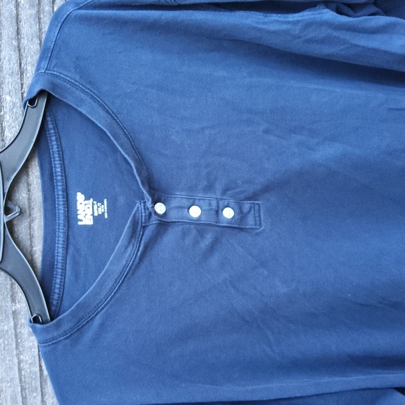 Lands' End Men's Navy long sleeved Shirt size XXL/T - Picture 3 of 5